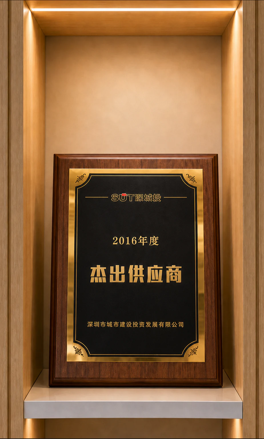 2016杰出供应商奖牌
