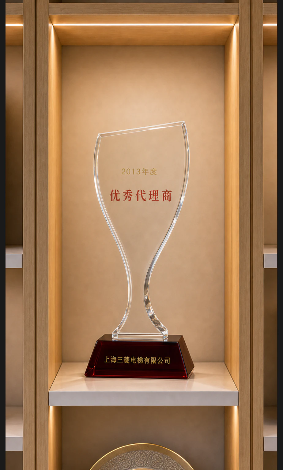 2013优秀代理单位奖杯